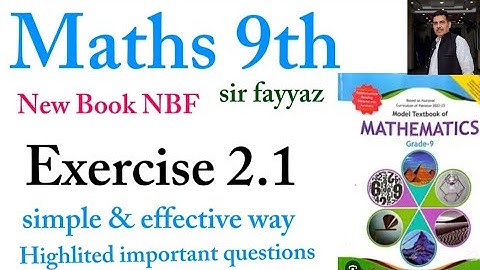 Maths class 9th | chapter 2 | Exercise 2.1| logarithms | national book foundation | simple way