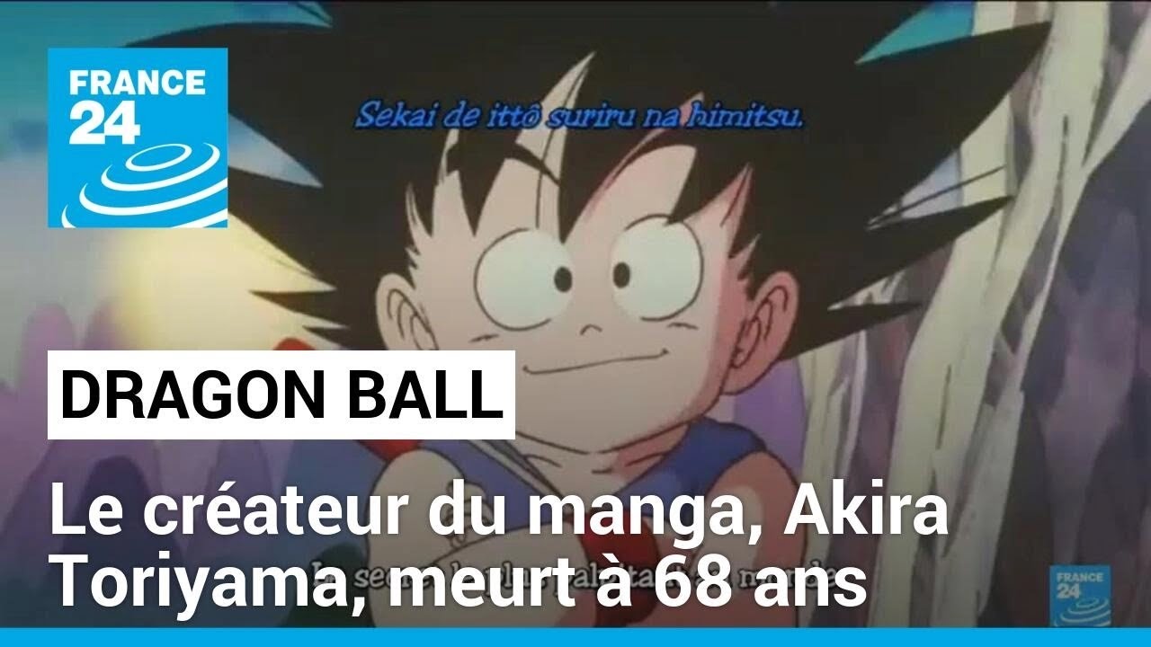 Le crateur du manga Dragon Ball Akira Toriyama meurt  68 ans  FRANCE 24