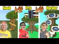 NOOB VS PRO VS HACKER NO MINECRAFT - QUEM CONSTRUIR A MELHOR CASA NA ÁRVORE VENCE !!!