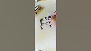 Outline Alphabet A with Marker Pen #yiichy