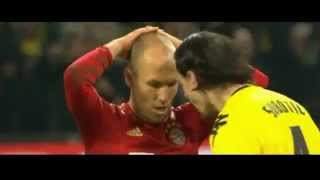 Subotic trolls Robben after penalty miss - Borussia Dortmund vs Bayern Munich 1-0 - 11/04/12