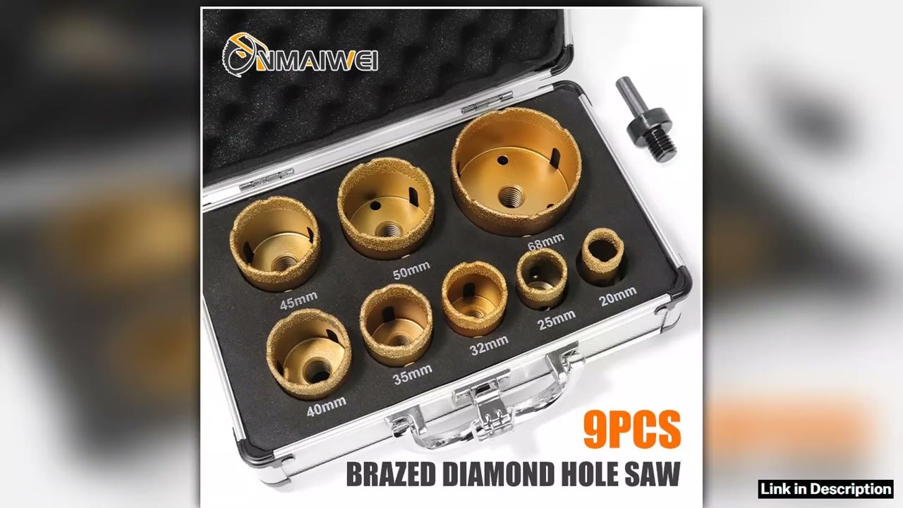 M14 Diamond Core Bit Set For Stone Granite Glass Marble Angle Grinder Bit Porcelain Tiles Crowns Se