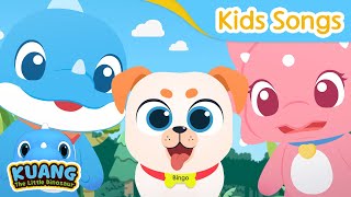BINGO | Kids Song | nursery rhymes | Baby T-Rex Kuang  | Kuang the little Dinosaur screenshot 4