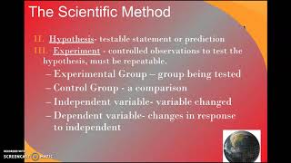 Chemistry Scientific Method notes