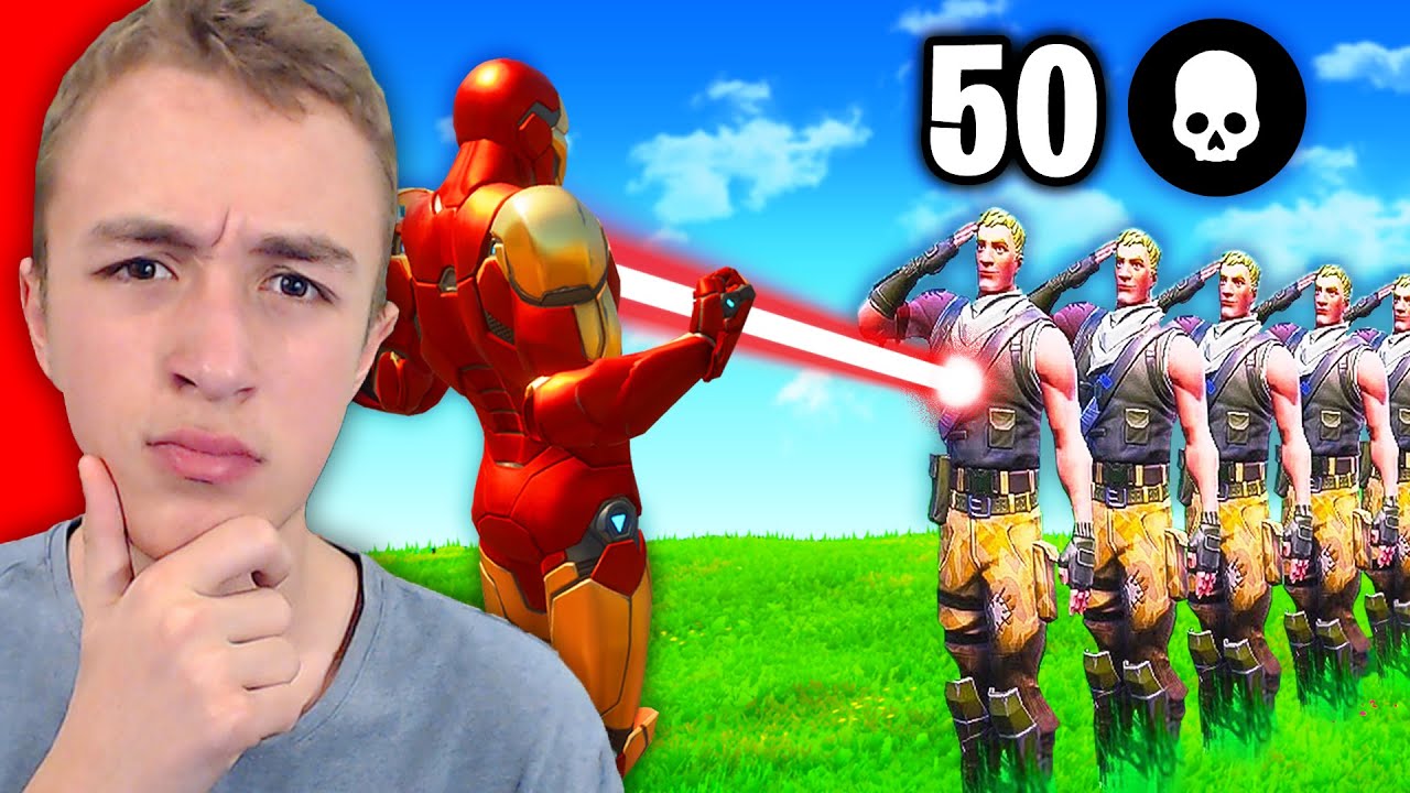 KOLIKO LJUDI MOŽE DA UBIJE IRON MAN LASER? (Fortnite Mitovi)