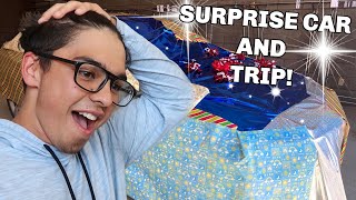 HUGE Birthday Surprise! | NEW CAR and Trip | Surprise 18th Birthday | Alex Birthday Special