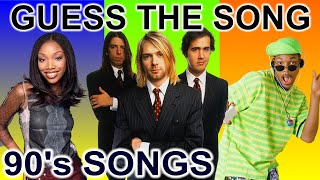 Guess The 90&#39;s Song Challenge | 30 Hit Songs from the 1990s | Music Quiz