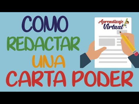 Video: Cómo Redactar Un Poder Notarial Por Correo