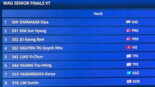 Gymnastics Asian Championship￼￼ Table Vault Gold Medal, Our Champ Dipa Karmakar🥇🇮🇳