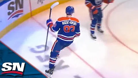 Oilers' Ryan Nugent-Hopkins Nets A Career-High 29th Goal To Extend Lead vs. Jets