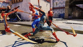 Spider-Man PS4 - Infinity War Spider-Man \& Fake Spider-Man Team Up Gameplay