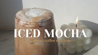 Making Iced Mocha Without Coffee Machine