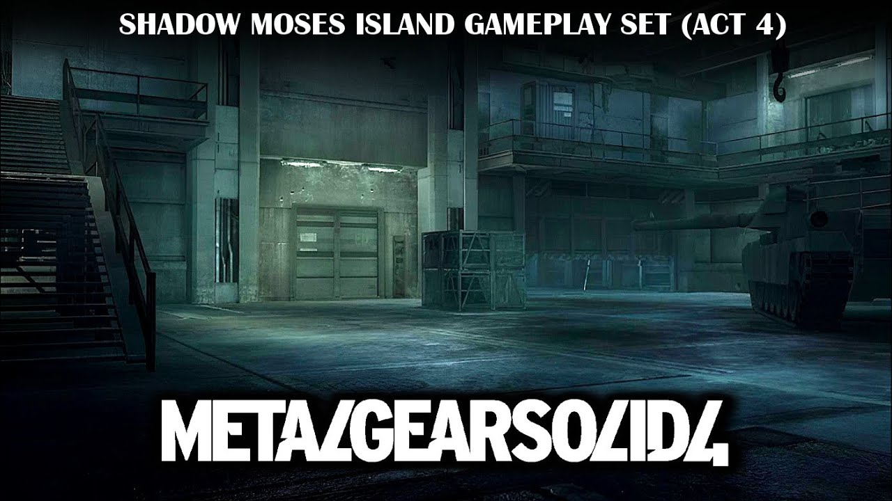 Shadow Moses Island Gameplay Set [Act 4] - Metal Gear Solid 4: Guns of The Patriots - Game-Rip Music