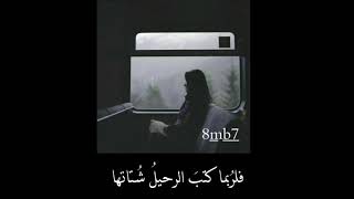 لاتوهموها بالعود وترحلوا فلربما  كتب الرحيل شتا تها ساره حمد