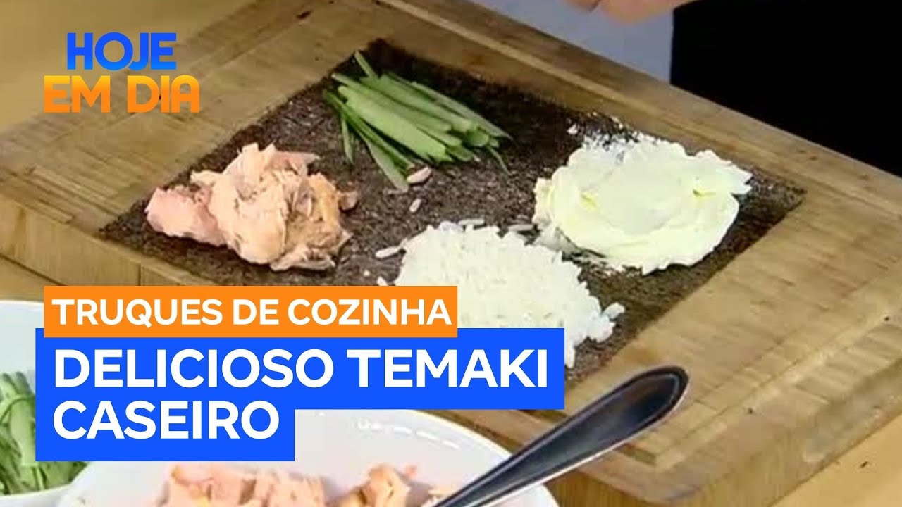 Truques de Cozinha: Aprenda a fazer temaki caseiro sem complicações