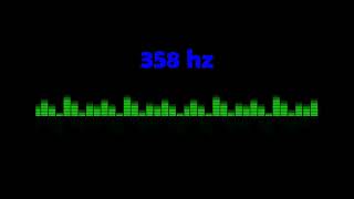 ⒽⓏ| 358 hz Pure Tone Frequency| NO Music , For Meditation, Testing. Black Screen