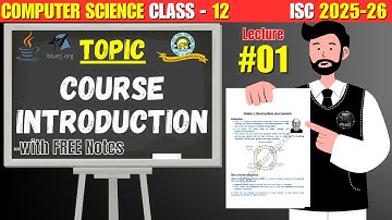 ISC Class 12 Computer Science - Introduction