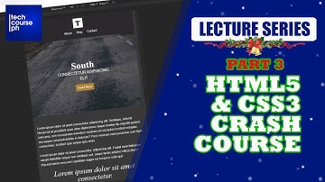 HTML5 & CSS3 Crash Course Part 3