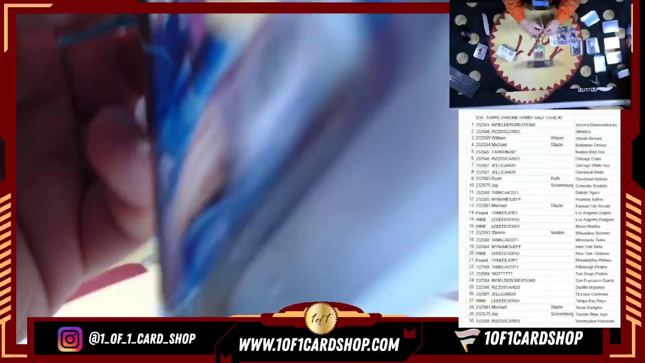 4/1- TOPPS CHROME HOBBY HALF CASE PYT #2!!!!