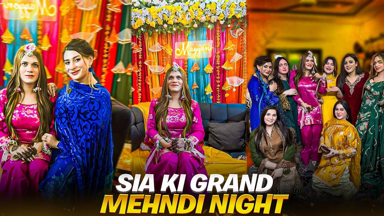 Part 1🥰|Siya Ka Grand Mehndi Event😍|Maya Khan Vlogs😍