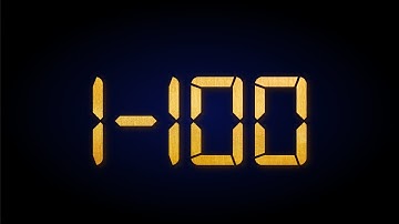 Random Number Generator 1-100 | Gold numbers set digital metal