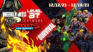Streets of Rage 4 - Mr.X Nightmare: Weekly Sim #23 - Axel Survival run - Lv37 I Am The One Trophy