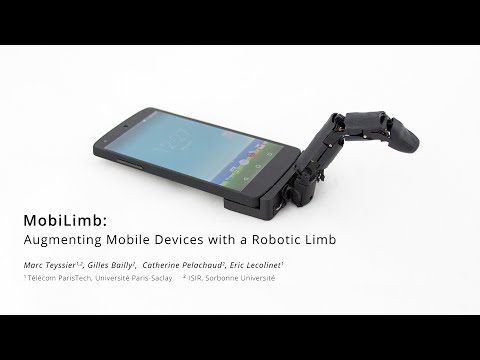 MobiLimb: Augmenting Mobile Devices with a Robotic Limb [UIST 2018]