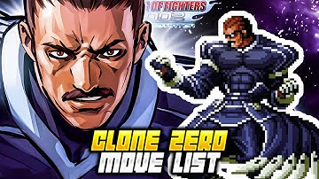 CLONE ZERO MOVE LIST - The King of Fighters 2002 Unlimited Match (KOF2002)