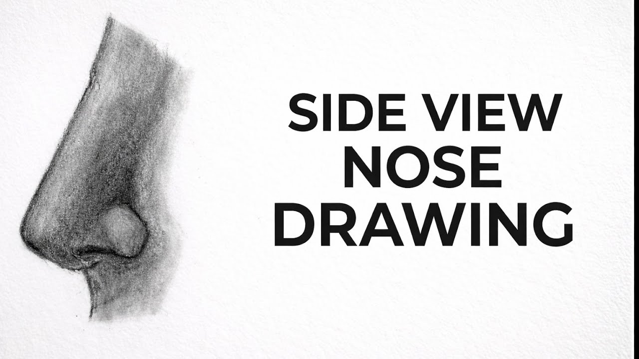 Side View Nose Drawing Tutorial | Realistic Nose Shading Step by Step | 8 Years Experience