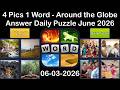4 Pics 1 Word Daily Puzzle Answers 03 June 2026 Around 4 Pics 1 Word Daily Puzzle Answers 03 June 2026 Around