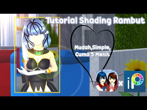 Tutorial Shading Rambut Simple Sakura School Simulator|SAKURA SCHOOL SIMULATOR|By:@nnewpy