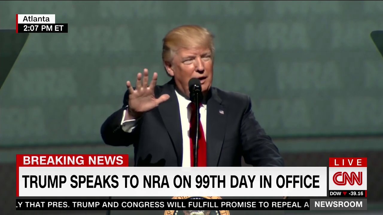 Trump mocks Jon Ossoff during remarks to NRA