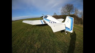 Sturgate take off, Temple Bruer landing. Jodel 120