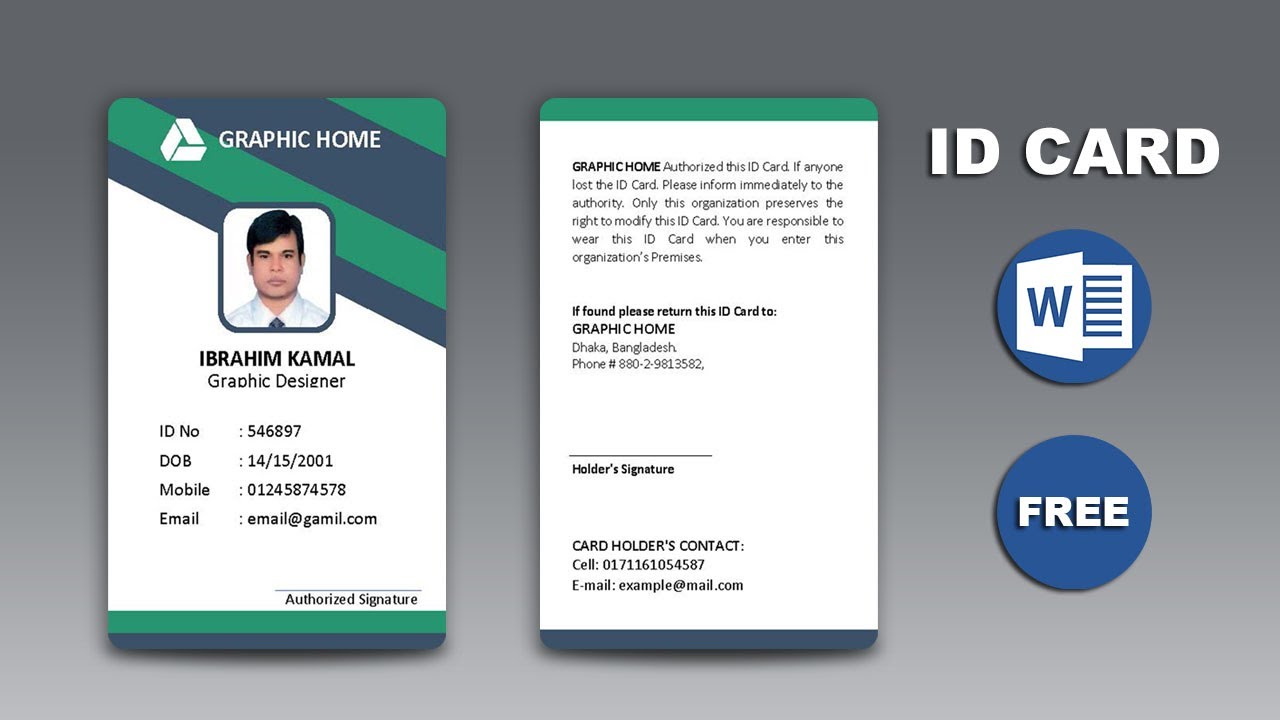 id-card-template-word-free