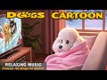 Dog Cartoon in Colors They Can See! 💤🐶 Anti-Separation Anxiety TV for Dogs | DOG TV &amp; Calm Dog Music
