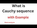 Cauchy's sequence , real analysis , define cauchy sequence with example dhanbad maths academy