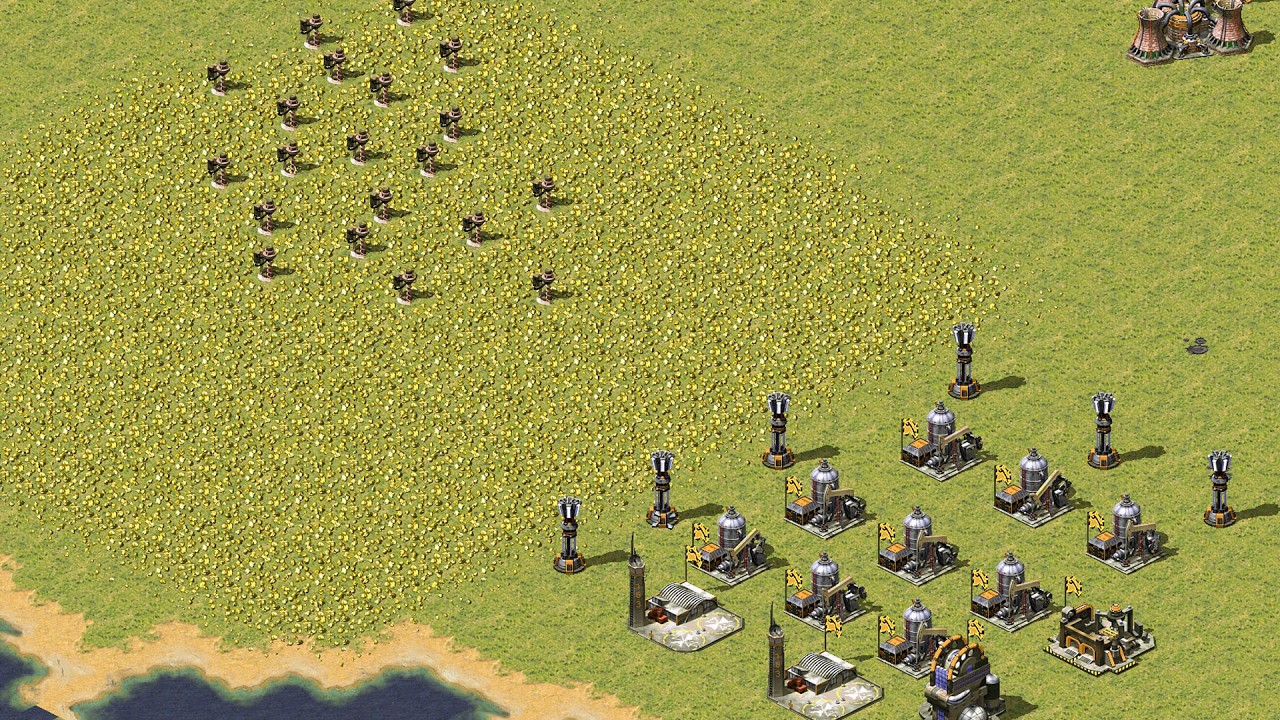 Red Alert 2 | Месть Юрия | 7 против 1 | Карта Surround Hills Green 3.0, сверхсложный ИИ