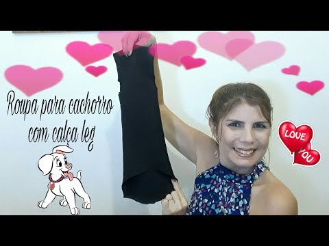 Roupa para o seu cachorro com calça leg