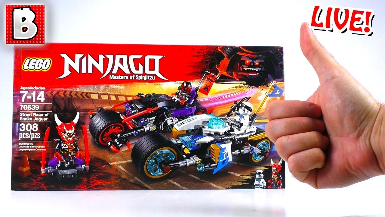 LIVE: LEGO Ninjago 70639 Street Race of Snake Jaguar! | BrickVault Stream