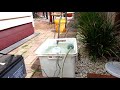 Caravan sullage/greywater sump 12v pump test