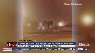 Facebook photo prompts debate: angel or demon? screenshot 4