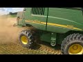 Strong Running John Deere 9550 - Windy Winter Wheat Harvest 2022 - Field Driving - #harvestchaser