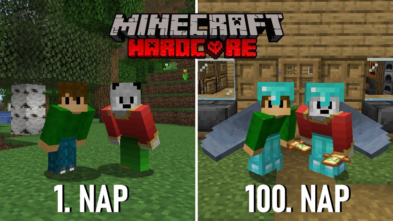 Túléltünk 100 Napot HARDCORE Minecraftban... És Ez Történt