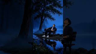 🌙 Alone by the Lake at Midnight | Peaceful Blue Hour Serenity #NightVibes #LakeView #Moonlight