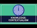 Philosophy  epistemology contextualism