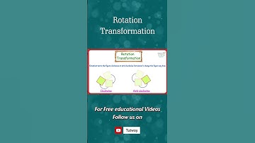 Reflection Transformation | Line of Reflection | Examples | Clockwise Rotation | Science #shorts
