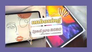 ? Unboxing | iPad pro 2020 11” + ? Apple  pencil and accessories  ✨