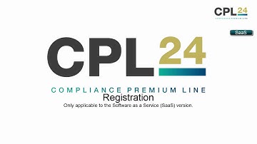 Registration process for CPL24 SaaS