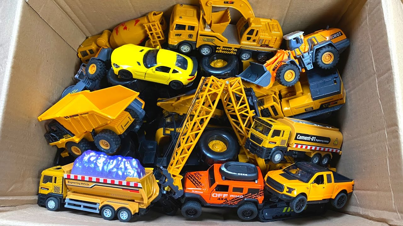 RC TRACTORS, MEGA RC TRUCKS, RC MACHINES COLLECTION!!-EXCAVATOR LESU ET30H,KABOLITE K350-200 DIGGER