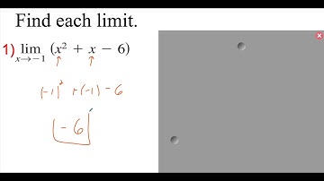 2.1.3 Limits by Direct Substitution